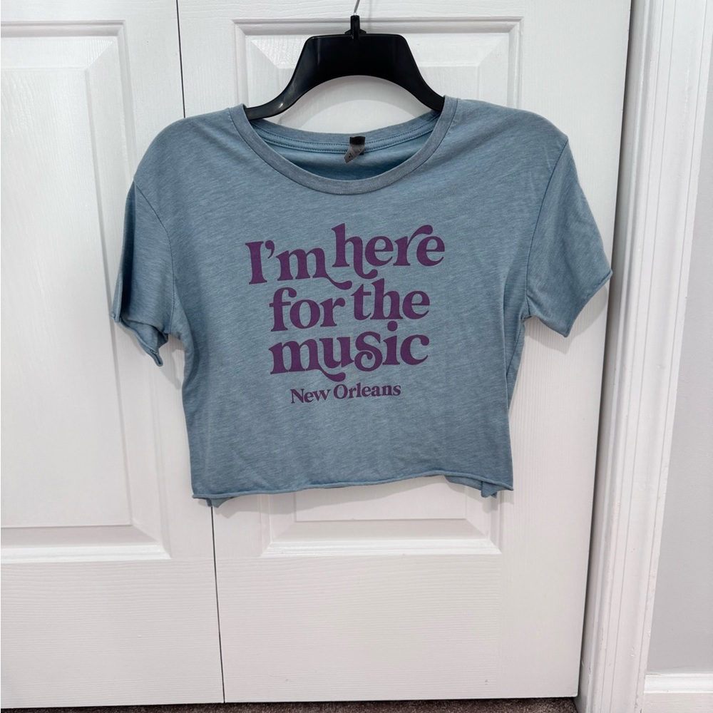Girls New Orleans crop top size 10 medium.
